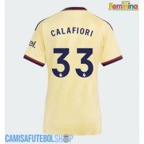 Camisa de time de futebol Arsenal Riccardo Calafiori #33 Replicas 3º Equipamento Feminina 2026-27 Manga Curta